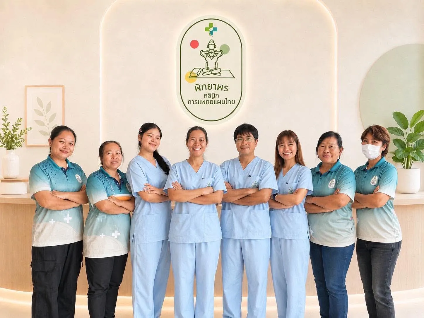 The practitioners and staff of Phitayaporn Traditional Thai Medicine Clinic
